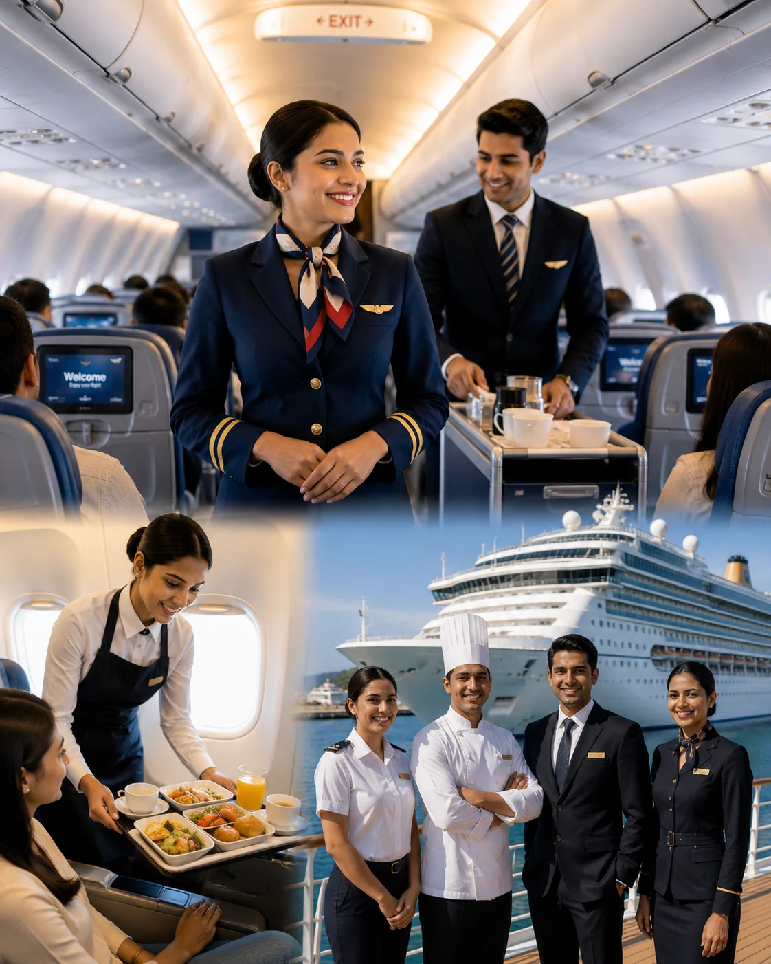 Career opportunities in Airlines and Cruise Ships