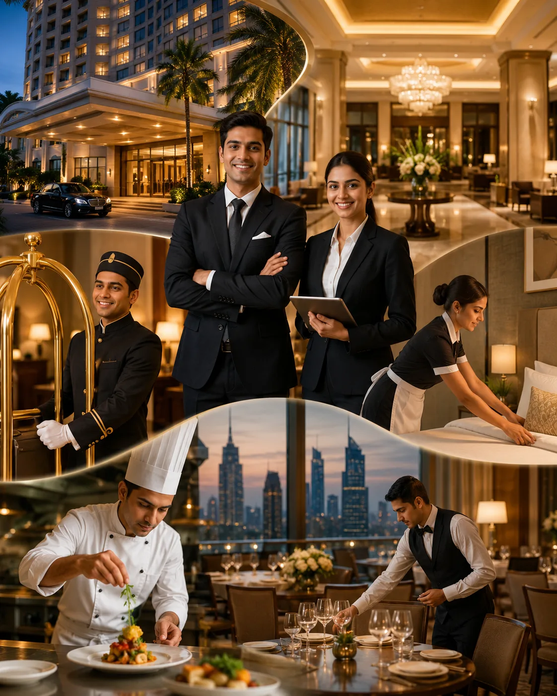 Career opportunities in Global Hotel Chains and luxury 5-star resorts