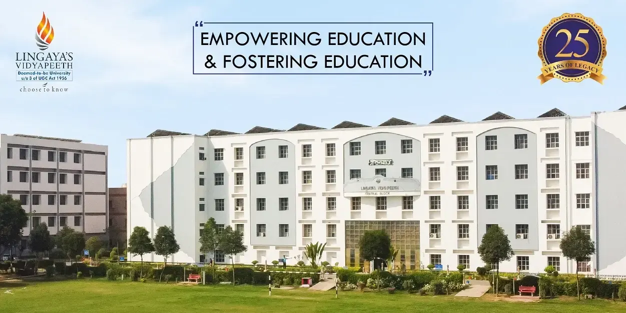 Official logo of Lingaya's Vidyapeeth