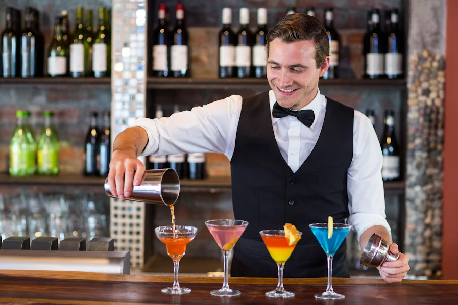 Practical Training in Bartending Course